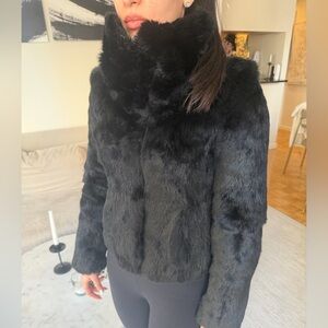 Rabbit Fur Jacket authentic sz xs
